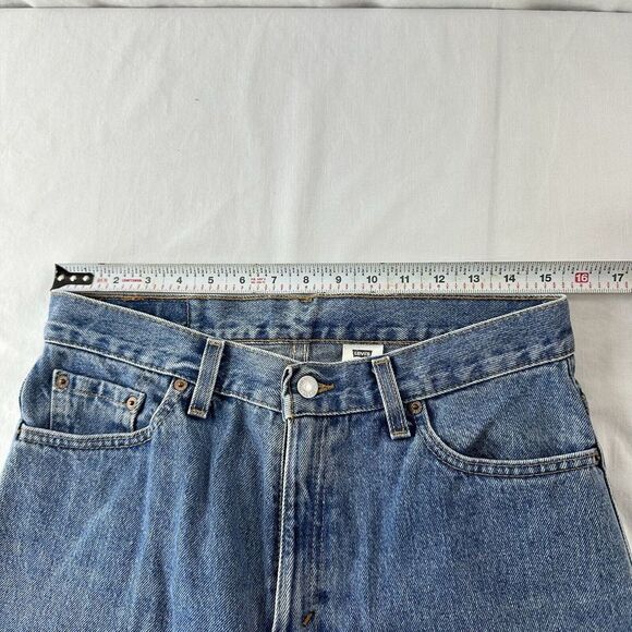 Vtg Levis 512 Jeans Womens 12 M Petite Slim Fit Tapered Leg High Rise USA Made - Picture 6 of 7